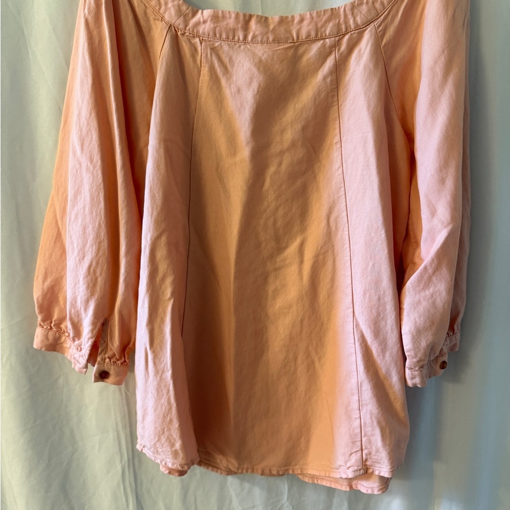 Maeve Blush Button-Down Blouse - Picture 5 of 5